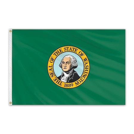 Global Flags Unlimited Washington Outdoor Nylon Flag 6'x10' 200698